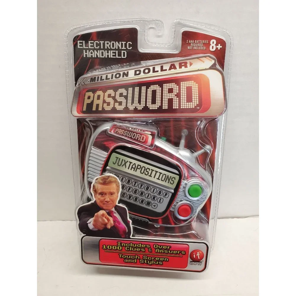 New 2008 Irwin Toys Million Dollar Password Handheld Electronic Game - Sealed -